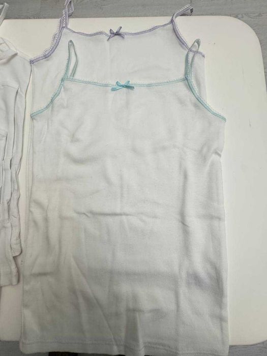 Майки для девочек NEXT, Marks & Spencer , белая, размер 5/6, 6/7