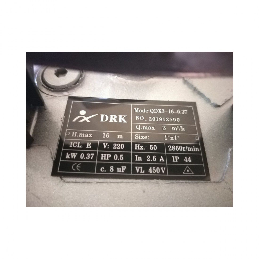 Pompa submersibila DRK QDX3, apa curata, 370W