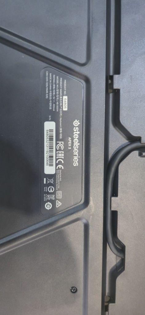 Клавиатура мембранная steelseries apex 3