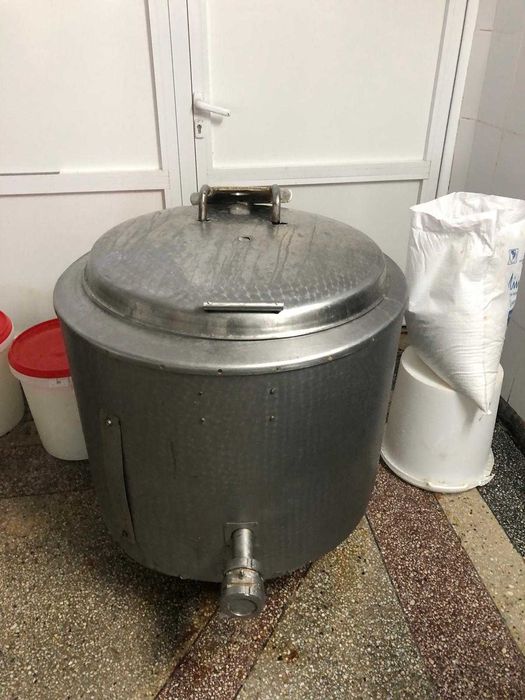 Utilaje lapte: Tanc racire Vana Bazin Crinta Forme Inox Agregat Frig