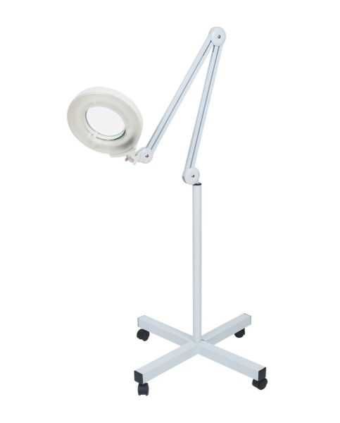 Lampa cosmetica mobila, 180cm, Lumina rece LED si LUPA 5X -gene false