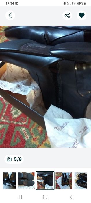 Мужские сапоги ручной работы из Италии.