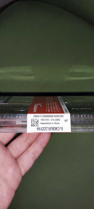 Memorie HyperX Fury Black 16GB (2x8GB), DDR4, 3200MHz, CL16, 1.35V