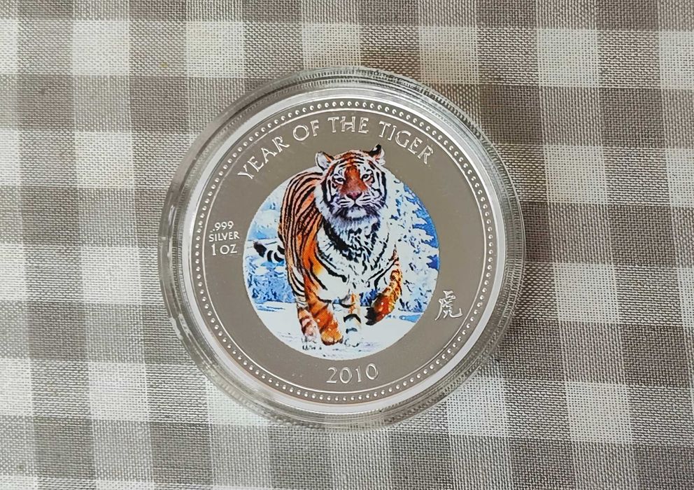 Рядка Монета 2 долара 2010 г ( 1 oz) / Година на Тигъра