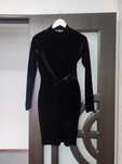 Rochie eleganta/casual neagră catifea