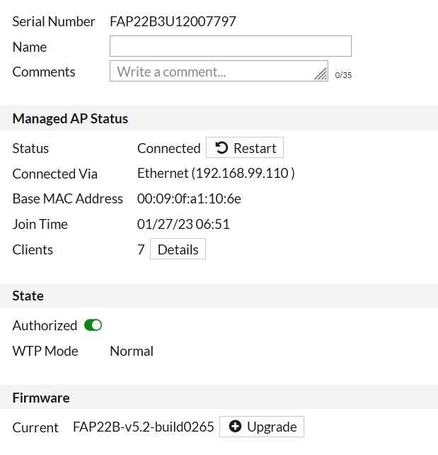 Fortinet Access-point fap220