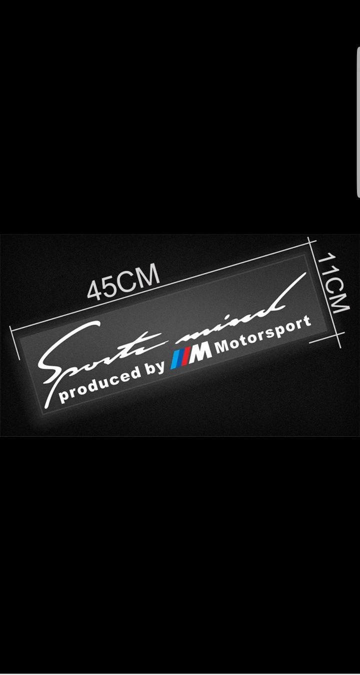 Sticker-Autocolant-Bmw-M-Sport-Mind-E46-320-E60-E90-F10-F30-E70-Xdrive