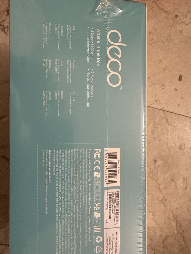 Set Router & Repeater TP-Link Deco X1500, Dual Band, Gigabit mesh