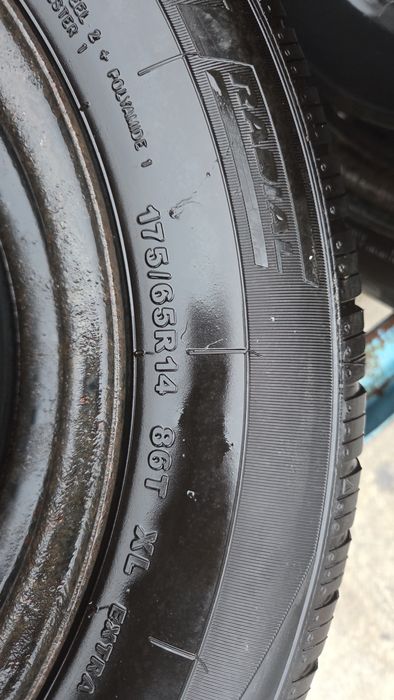 Set jante originale 4x108 Ford 175/65R14 cauciucuri Iarna Stare F buna