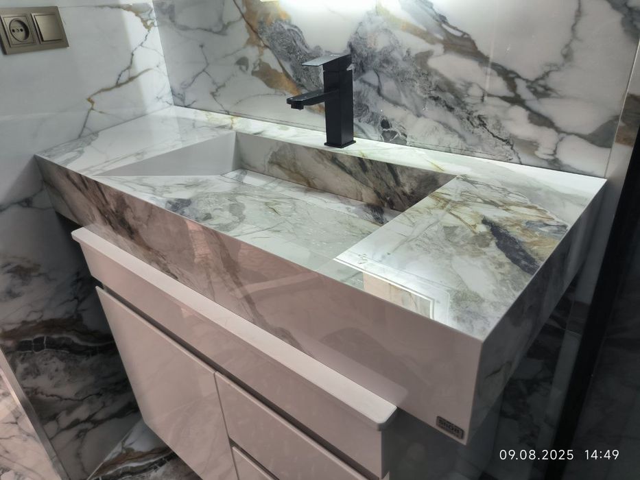Раковина из керамогранита на заказ