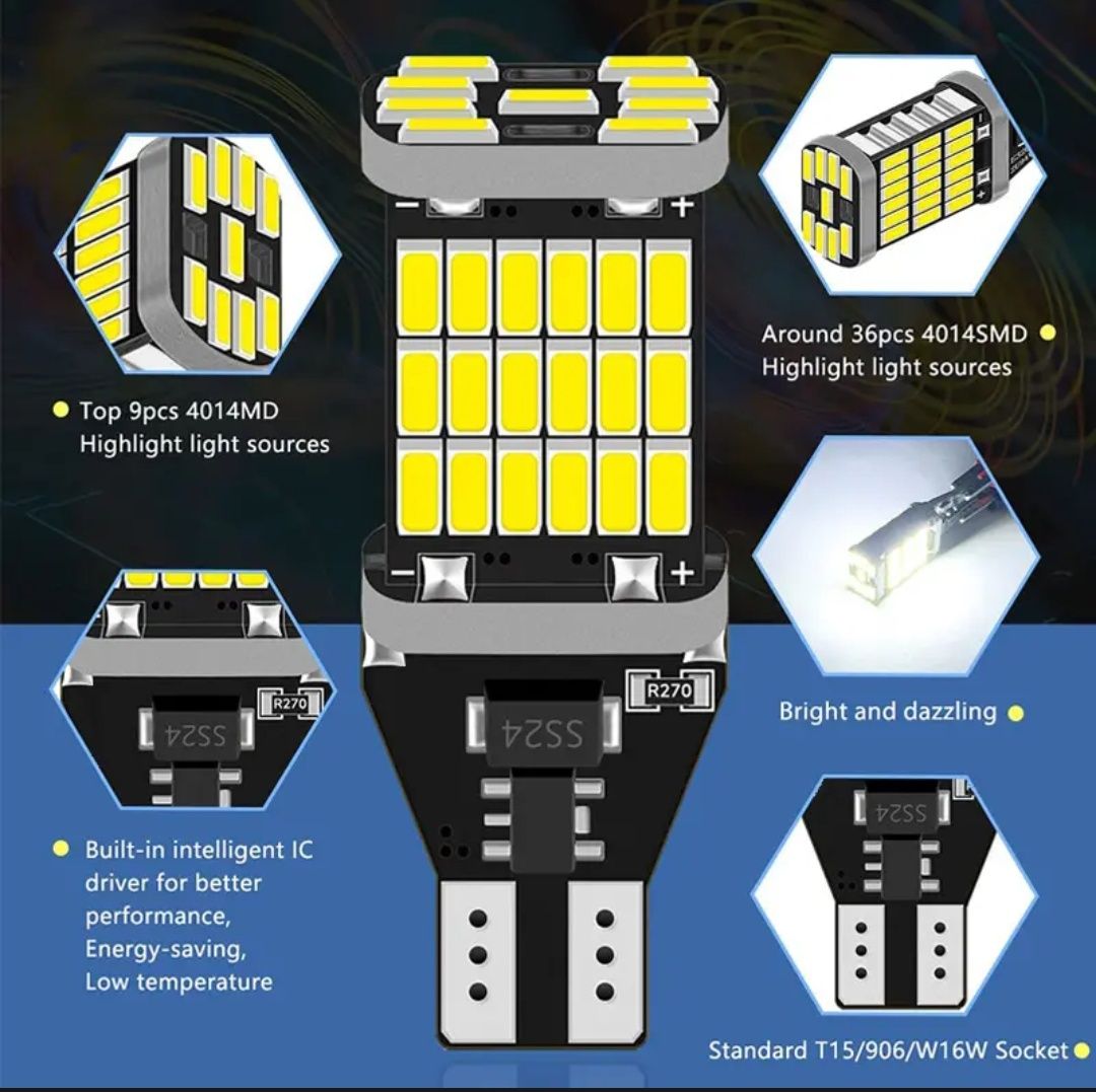 Авто лампы DRL led lamp. Лампы H7, H4.