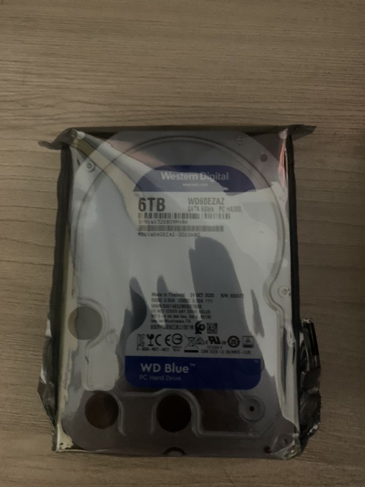 Hdd Wd blue 6tb хард диски новые