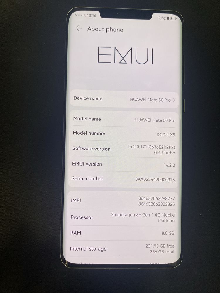 HUAWEI Mate 50 Pro 256GB ID-XXL166