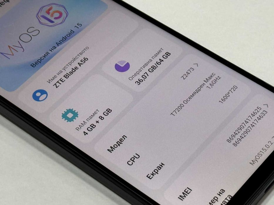 Чисто нов ZTE blade A56