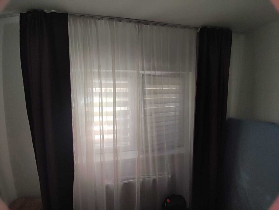 Draperii mov închis  pline