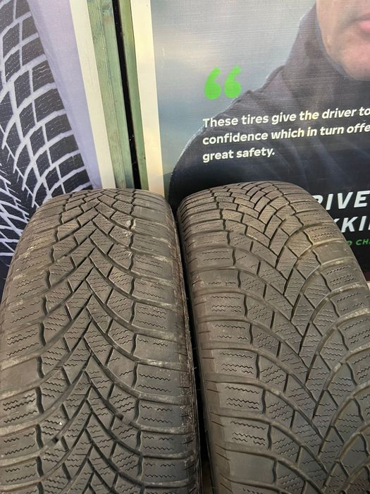 2 броя зимни гуми bridgestone 205/55/16