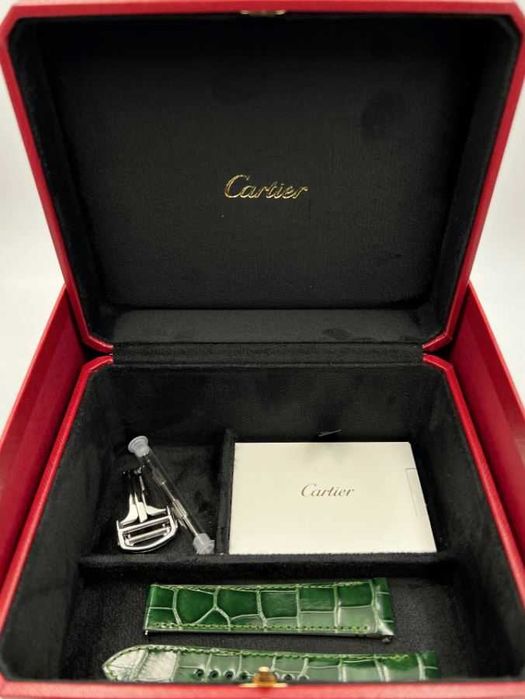 Cartier Santos - Green - Full Set - In Garantie