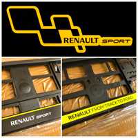 Рамки за номер RENAULT SPORT RS стойки за номер Рено РС държачи Reno 5