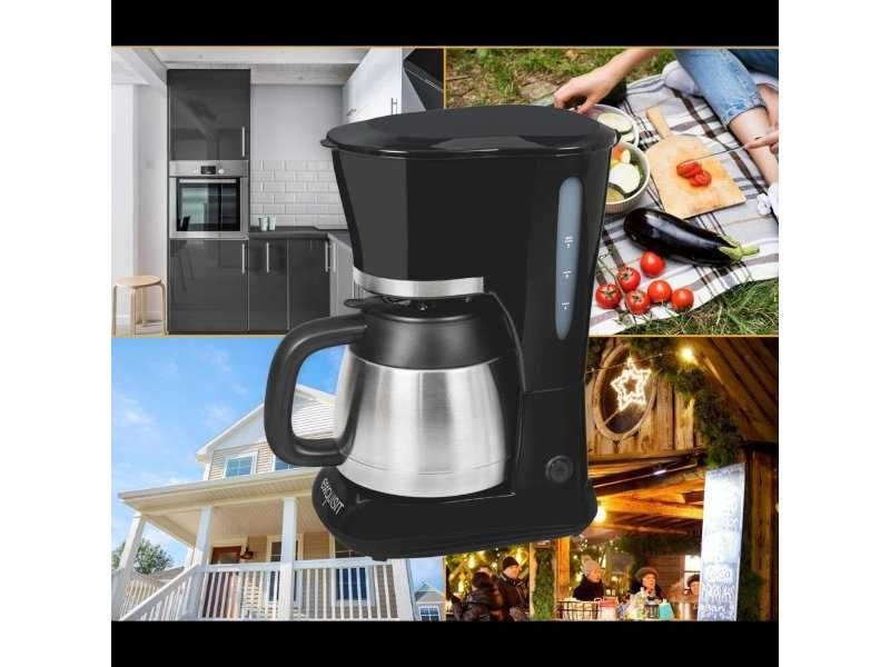 Кафемашина за Шварц Кафе Exquisit KA 6501 - 800W, Черна