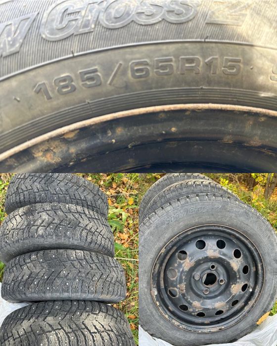 Продам комплект шипованные шины