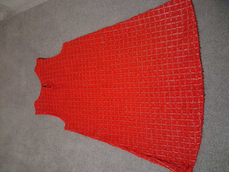 Rochita rosie tricotata H&M masura 128