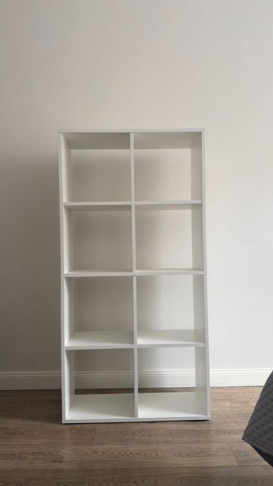 Стеллаж книжный белый