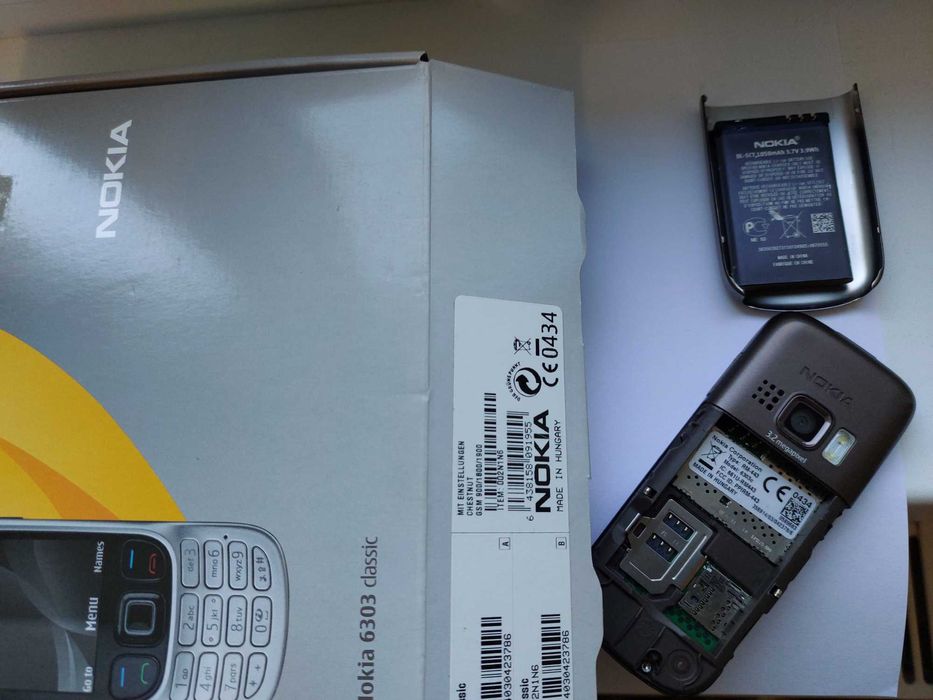 Nokia 6303 orig Ungaria decodat doar 2 ore vorbit la cutie cu accesori