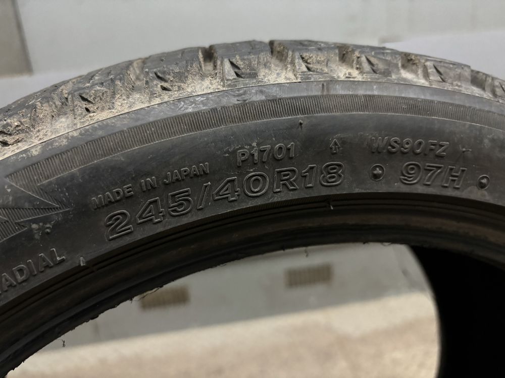 Зимни 2 x Bridgestone Blizzak 245 40 18 dot 2921