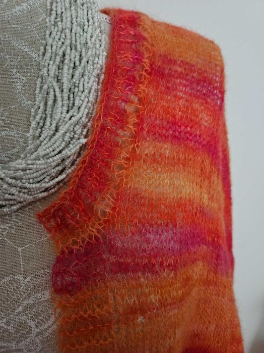 Cardigan oversize handmade din mohair