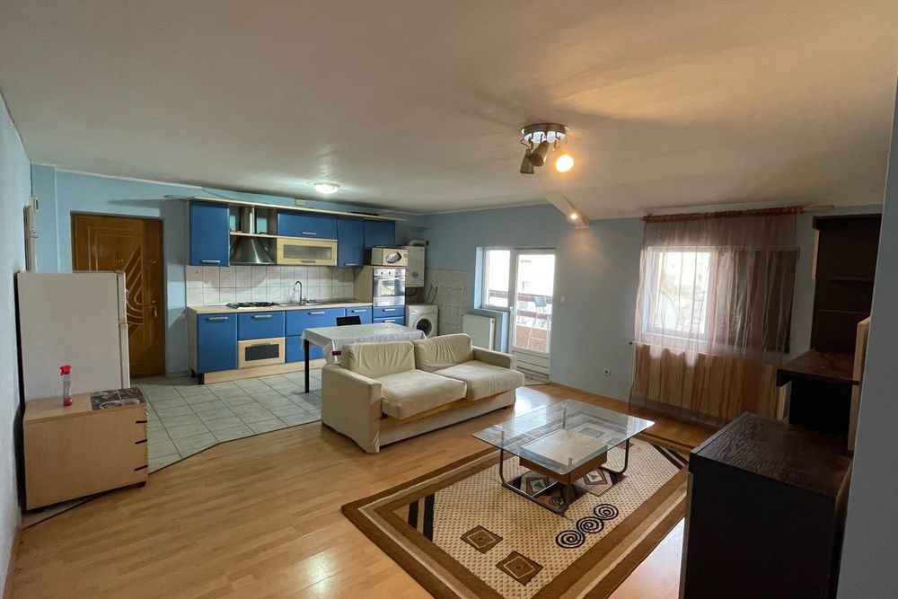 Apartament living + dormitor, 56mp utilat, mobilat, zona Bradet