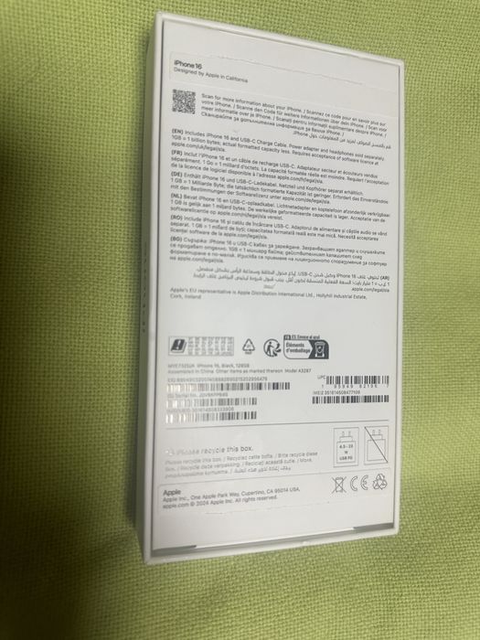 Iphone 16 Black 128Gb NOU!