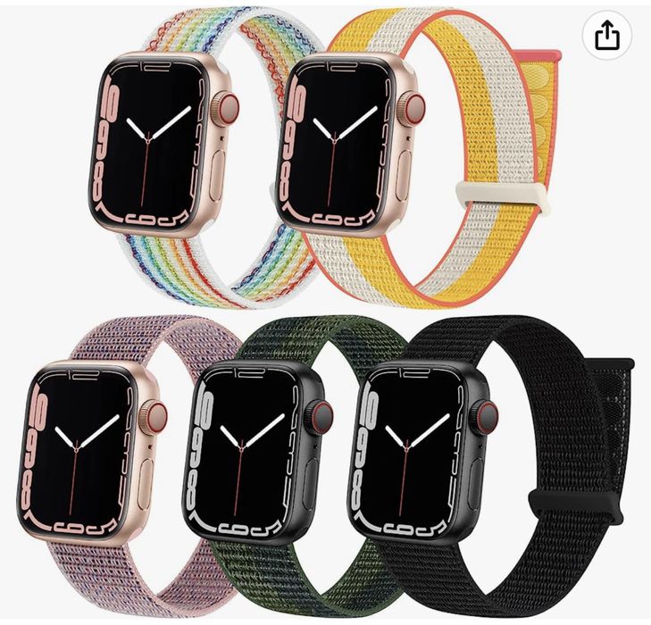Curea Incarcator Ceas Appple Watch Material Sintetic Diferite Culori