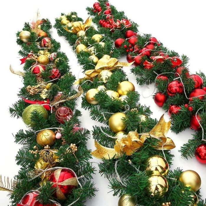 Хвойная ветка Гирлянда из Ёлок