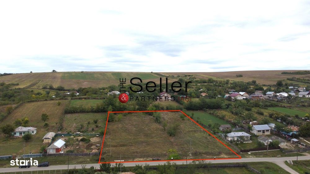 Teren 500 mp intravilan, la asfalt, Hoisesti, com. Dumești, Iași