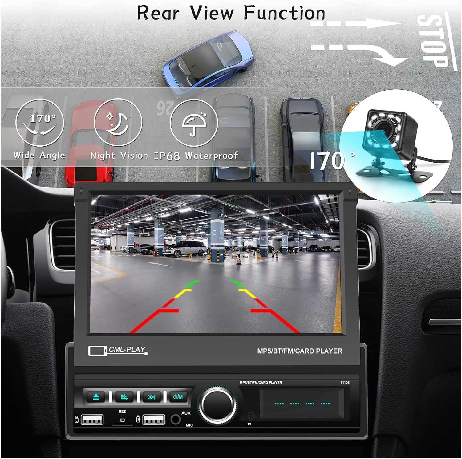 Navigatie Display retractabil 7 inch