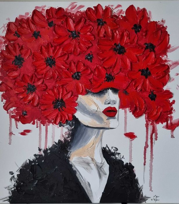 Tablou pictat 3d / pictura pe panza