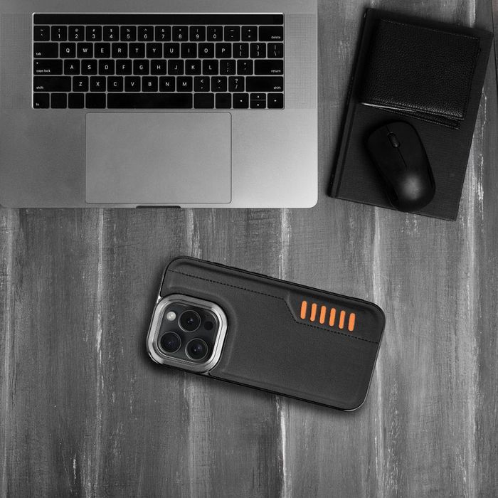 Подсилен кейс Milano за iPhone, Samsung, Xiaomi - черен цвят