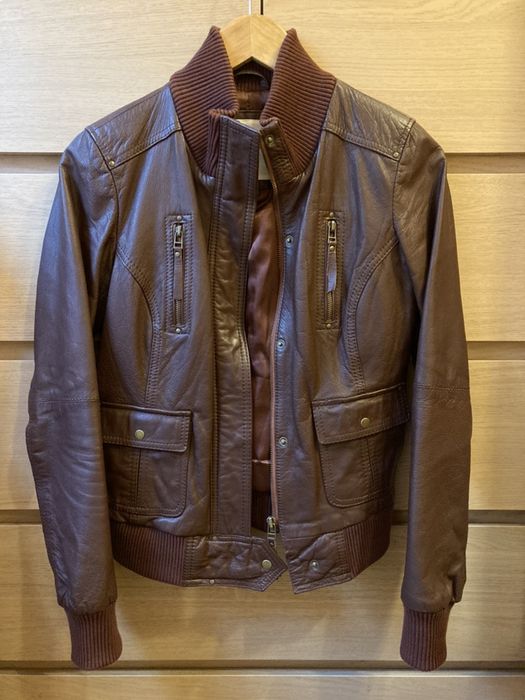 Geaca piele naturala, Bershka