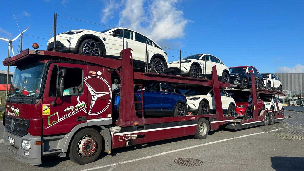 Transportor Auto Mercedes Actros , paltforma auto 9 auto