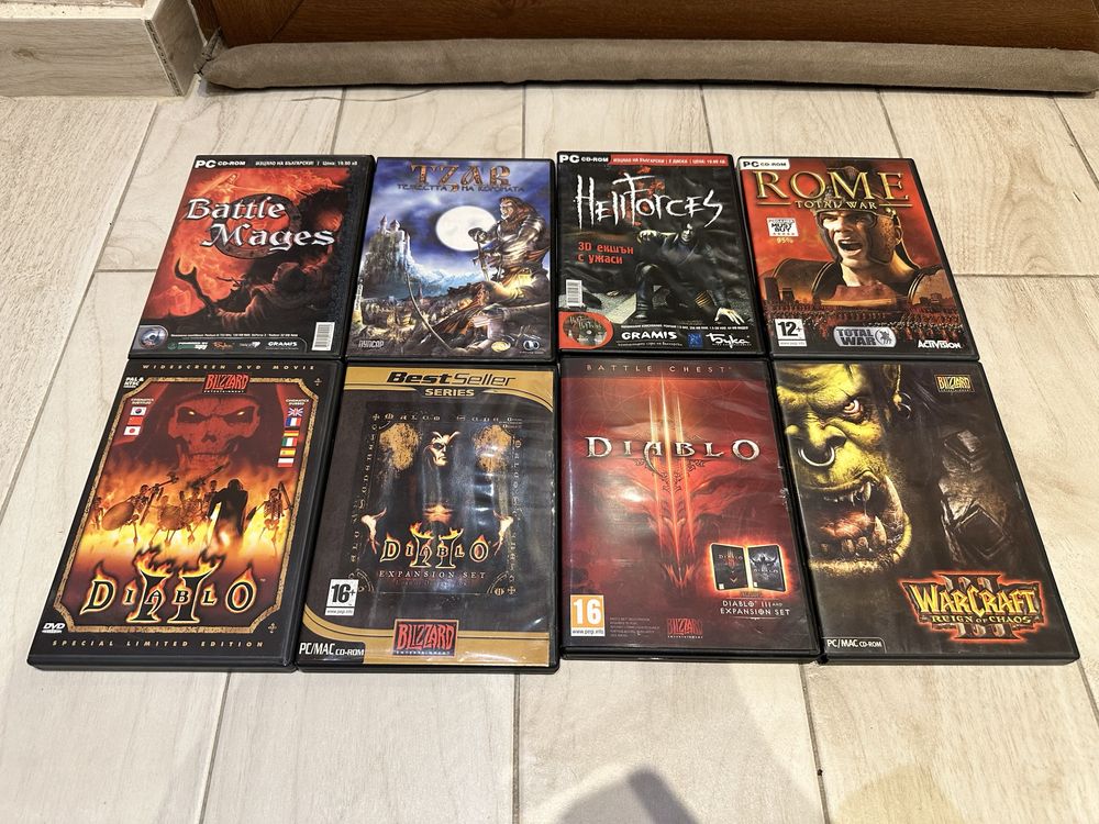 Diablo 2 , WarCraft 3, Tzar и  други Стари Игри
