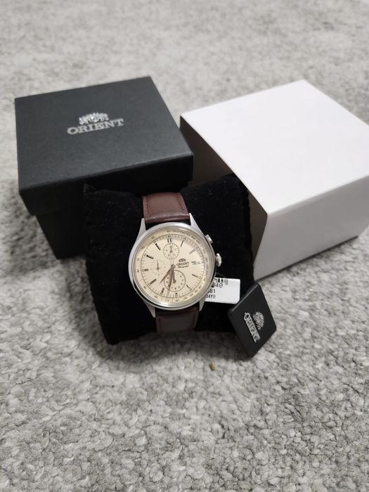 Ceas ORIENT barbatesc , nou, maro/bej