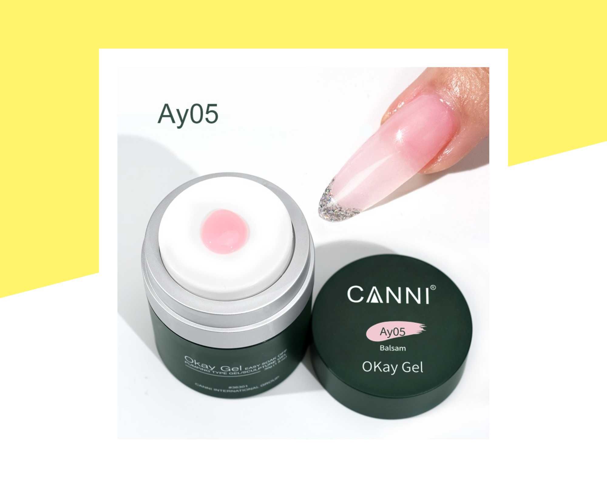 Професионален UV/LED гел за изграждане с помпичка Okay Gel CANNI–30мл.