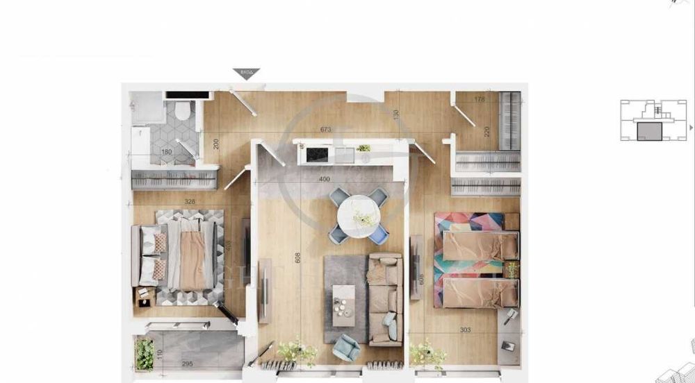 Продава се Тристаен апартамент в Пловдив, Тракия - 100 кв.м за 1580 €/кв.м - Снимка #2