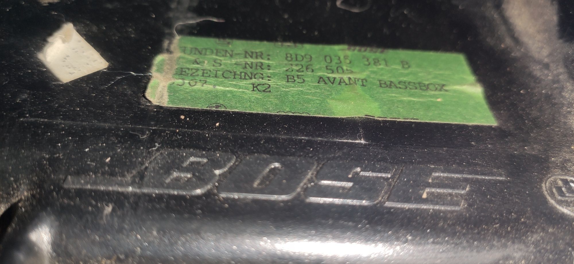 Субуфер за Audi A4 Avant B5