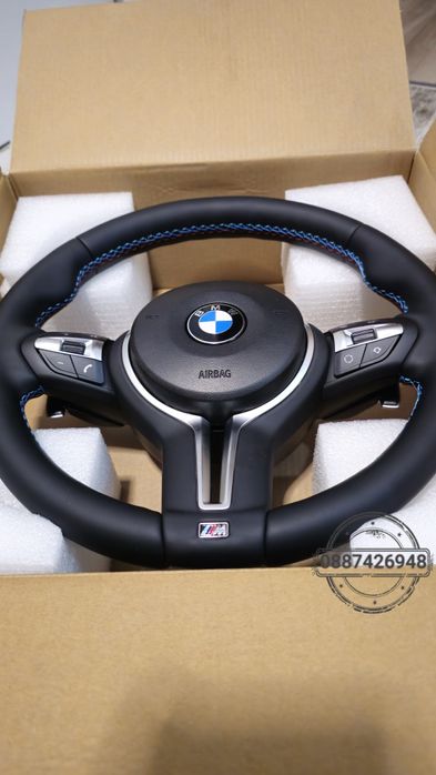 Нов Bmw M sport волан + подарък/ Е90 Е91 Е92  Е83 Е84 Х5 Е70 Е71 Е89