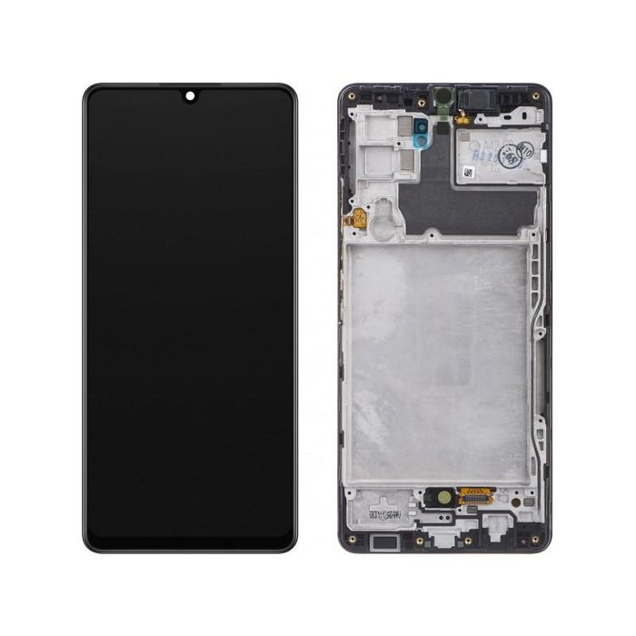 Display cu Touchscreen Samsung Galaxy A42 5G A426  cu Rama  Negru  Ser