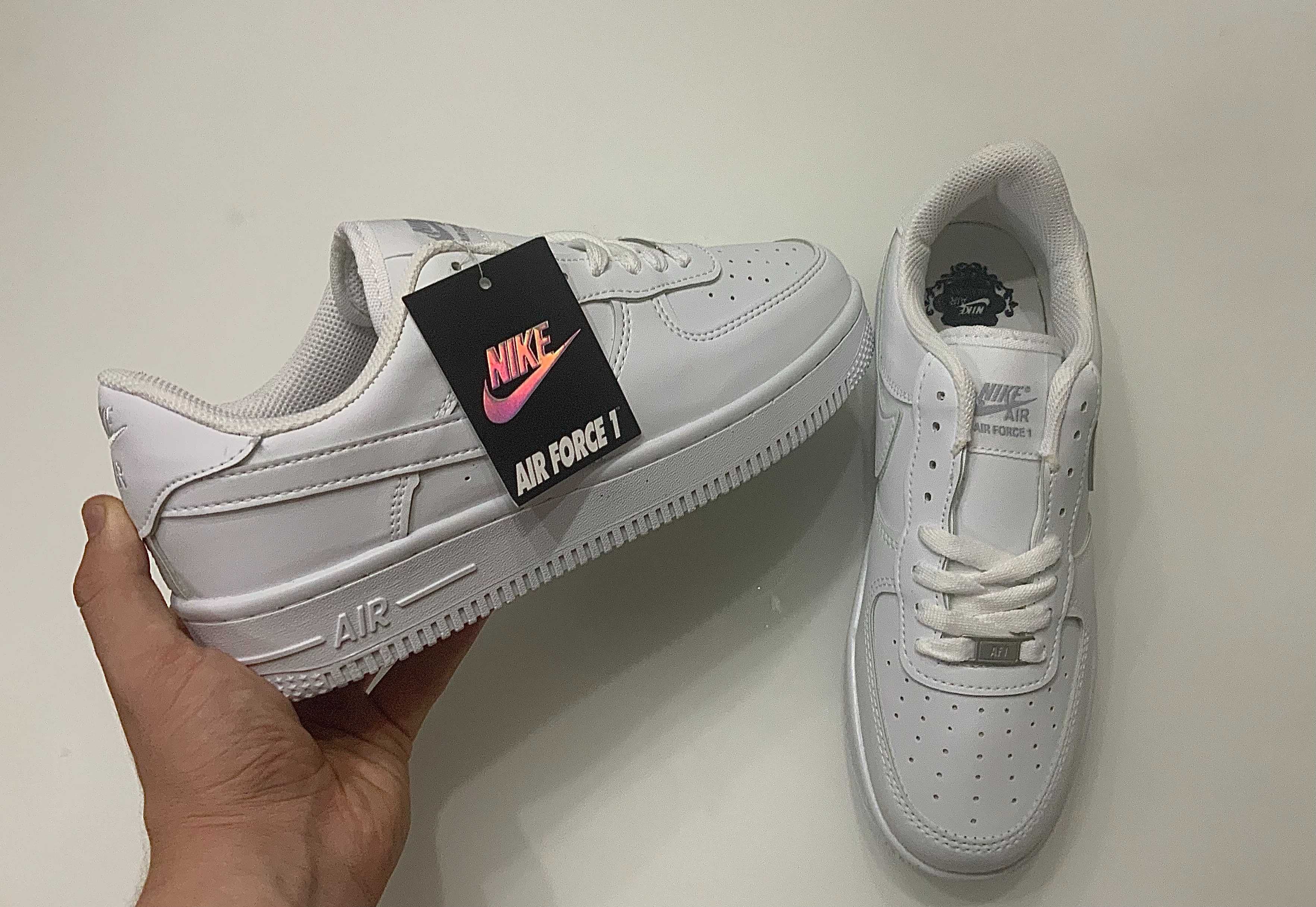 Nike Air Force 1 full white (бяло) (от 36 до 46 номер)