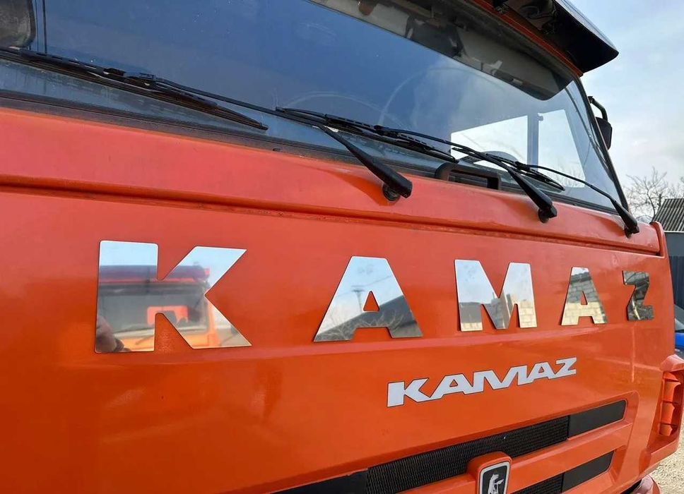 Надпись КамАЗ большая, Логотип KAMAZ из нержавейки стальной