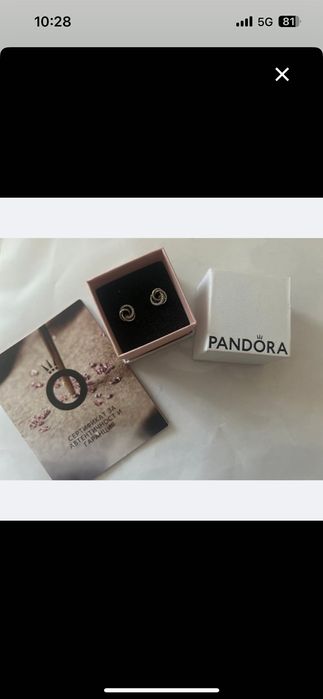 Оригинални Обеци pandora със сертификат