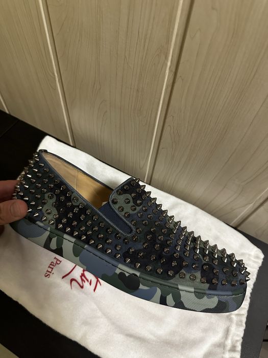 Christian Louboutin Roller Boat Flat Camouflage